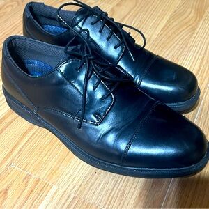 Nun bush memory gel Oxford style Classic Black Men's Dress Shoes size 11.5